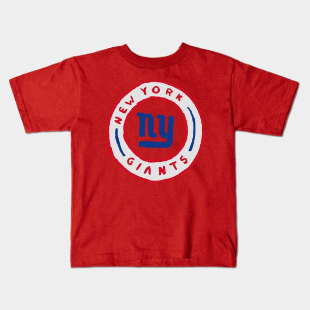 New York Giaaaants 02 Kids T-Shirt by Very Simple Graph